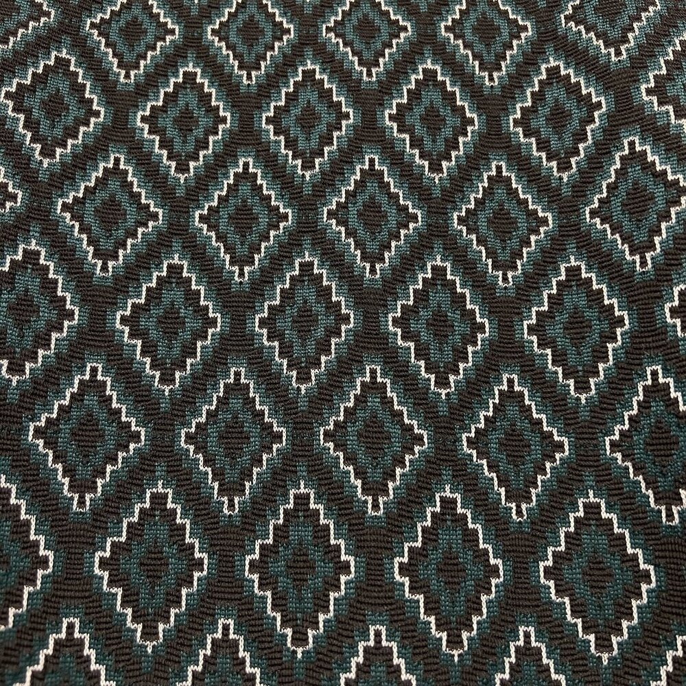 Zara Women’s Green & Black Geometric Pattern Mini Dress Size S - Picture 5 of 7